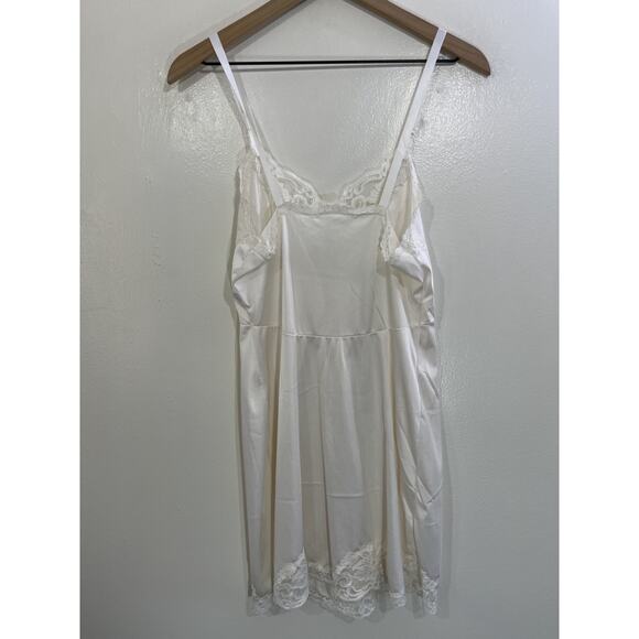 Vtg Y2K 90s Fairy Ballet Coquette Lace Romantic Slip Babydoll Dress 34 Angelic - Picture 2 of 12